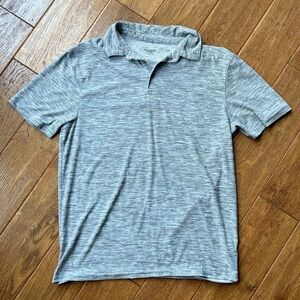 Old Navy Active Men’s Polo Shirt Small Gray Breathe On Performance